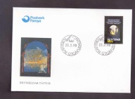 Wyspy Owcze - 1998 rok - FDC Koperta - znaczki nr 323