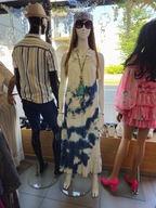 Sukienka biało-niebieska cieniowana r. Uni, Carina Ricci Italy !!!