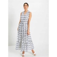 Tanio !_NOWA czarno-biała WYSMUKLAJĄCA sukienka maxi BODYFLIRT_halka_r.44