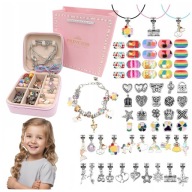 ZESTAW DO TWORZENIA BRANSOLETEK I NASZYJNIKÓW – KORALIKI ZAWIESZKI PREZENT