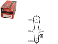 Pasek rozrządu GATES 5454XS 87X17 RN