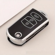 Czarno-srebrne etui kluczyk MAZDA 2 3 5 6 CX5 CX7 CX9 MX5 MPV - 3 przyciski