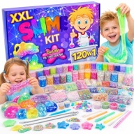 SLIME DUŻY ZESTAW Do Robienia Glutów 120w1 Kreatywny BEZPIECZNY Dla Dzieci