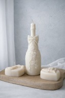 Świeca sojowa zestaw 3szt New chapter ślub ślubny prezent |noya