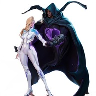 Figurka 3D-CA 3D – Marvel Rivals - Cloak & Dagger-16K-1:6 -POMALOWANA-