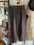 Cropp spodnie garniturowe szare w czarne paski 38