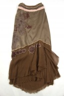 3 MUNTHE SIMONSEN Vintage Styl Jedwab Koronka Maxi 38