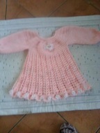 sukieneczka na szydelku dla dziecka