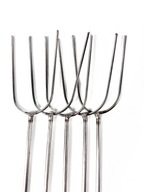 KIJKI KIJE WIDEŁKI NA OGNISKO GRILLA NIERDZEWNE 5szt