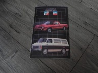 Dodge Chrysler Plymouth Mopar akcesoria i dodartki 1983 USA prospekt folder
