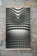 Grzejnik ścienny na podczerwień TRIO wzor Abstrakcja z regulatorem mocy