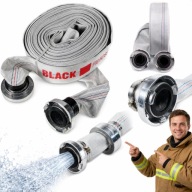WĄŻ STRAŻACKI DO SZAMBA BRUDNEJ WODY 52 mm 2 cale 30m + SZYBKOZŁĄCZA BLACK