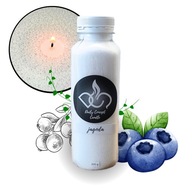 Świeca PERŁOWA zapachowa jagodowym 200g oraz 10 knotów po 10 cm