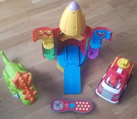 ZESTAW ZABAWEK 4SZT: RAKIETA, DINO, TELEFON, AUTO