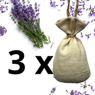3x Naturalne Odświeżacze LAWENDA HANDMADE do samochodu Naturalny zapach EKO