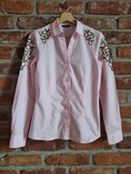 różowa koszula * haftowane kwiaty * NOWA