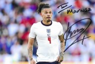 Autograf Kalvin Phillips Manchester City, Anglia sr ME 2020, ded Mariuszowi