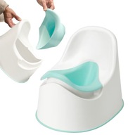 IKEA LOCKIG Nocnik, biały/turkusowy