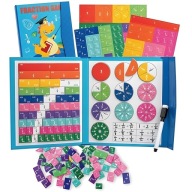MAGNETYCZNE UŁAMKI KSIĄŻKA MONTESSORI MATEMATYKA PUZZLE PISAK ZMAZYWALNY