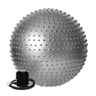 Piłka Rehabilitacyjna do Masażu Sensoryczna do Ćwiczeń Duża 65 cm + Pompka