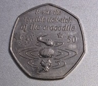 Wyspa Man 50 pensów 2019r. Piotruś Pan - Krokodyli BCM