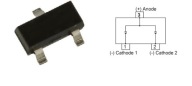 Dioda Schottky podwójna BAT54A SOT-23. 35/30V, 300/200 mA P 320mW 20 sztuk