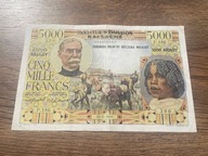 Madagaskar - 5000 franków - 1955 - super rzadki