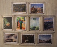 MALARSTWO - MALARZE ŚWIATA 10 FRANKÓW 2007 - 2009 KONGO 9 SZTUK