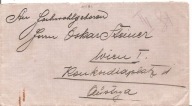 WARSZAWA -WIEDEŃ -koperta -znaczki -obieg 1925 rok