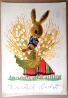 POCZTÓWKA - ZOFIA FIJAŁKOWSKA - WIELKANOC - do Dr Soleckiego herbu Ostoja