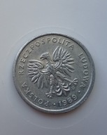 Moneta 2 zł z 1989 roku PRL al ze znakiem mennicy
