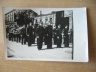 Śląsk.Pochód .Orkiestra dęta kolejarzy 1948r.