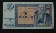 Islandia - banknot - 10 Koron (1981-1986) rok