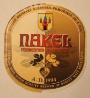 ETYKIETA - KRAJAN BROWARY KUJAWSKO - POMORSKIE - NAKELS - FERMENTUM NAKELOR