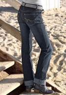 CIEMNE JEANSY-ROZM 36