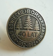 KOŁO ŁOWIECKIE BÓR 40 lat KRAKÓW PZŁ Polski Związek Łowiecki 1992