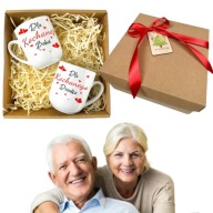 PREZENT NA DZIEŃ BABCI I DZIADKA ZESTAW KUBKI NIESPODZIANKA