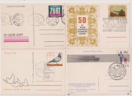 Telekomunikacja zbiorek całostek i wycinków z kasownikami okolicznościowymi