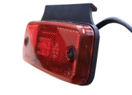 Lampa Obrysówka Pozycyjna czerwona z odblaskiem diodowa led+ uchwyt 12/24V