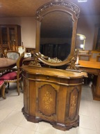 STYLOWA WŁOSKA KOMODA LUSTRO konsola barek gięta MEBLE STYLOWE Italy rokoko