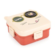 Pudełko śniadaniowe Super Cat Lunch Box 2-warstwy 1590ml+70ml Cream Red