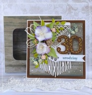 Kartka w pudełku na 30 urodziny Pamiątka - Hand Made