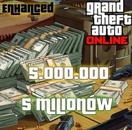 5.000.000$ Enhanced Nowa Wersja, Kasa Money Pieniądze GTA 5 V Online PC