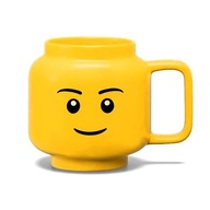 Kubek ceramiczny Uśmiechnięty Chłopiec o pojemności 530 ml Lego Żółty Hit