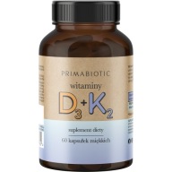 PRIMABIOTIC witaminy D3 + K2 60 kapsułek