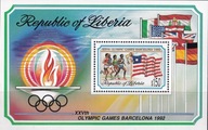 Liberia 1992 ** bl.126 cena 5,90 zł kat.5€ - sport, piłka nożna