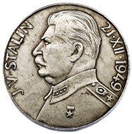Kopia 100 Koron Czechosłowacja 1949 Stalin 70 Urodziny – Magnetyczna 31mm