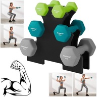 Zestaw Hantli Neoprenowych SONGMICS 12kg – 6 sztuk + stojak - FORMA W DOMU