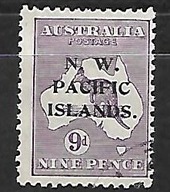 NWPacific D597 fauna kangur dolny ząbek pod pieczątką SG112 50funtów