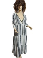 WŁOSKA długa bawełniana SUKIENKA boho 40